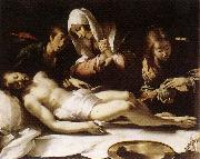 STROZZI, Bernardo Lamentation over the Dead Christ etr oil painting on canvas